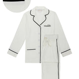 Bride Luxe Stretch Cotton Pajama Set - Pearl