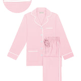 Bridesmaid Luxe Stretch Cotton Pajama Set - Pink Peony