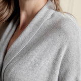 Pure Cashmere Long Robe in Crimson