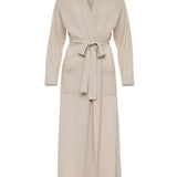 Pure Cashmere Long Robe in Champagne