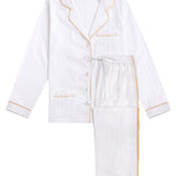 Premium Cotton Pajama Set in Lily White
