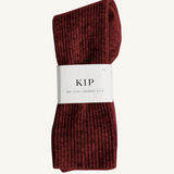 Merino Cashmere Sleep Socks in Crimson