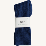 Merino Cashmere Sleep Socks in Midnight Blue