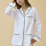 Premium Cotton Pajama Set in Monochrome