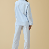 Premium Cotton Pajama Set in Mist Blue