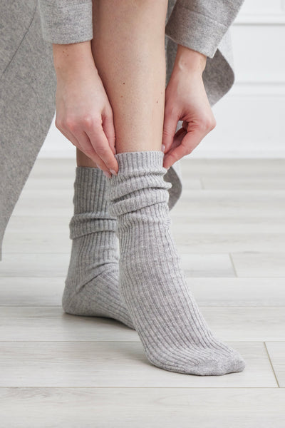 The white deals company cashmere socks