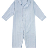 Premium Cotton Infant Romper in Mist Blue