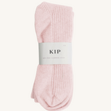 Merino Cashmere Sleep Socks in Pink Peony