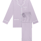 Luxe Stretch Cotton Pajama Set in Lavender