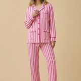 Rethink Breast Cancer x KIP Luxe Stretch Cotton Pajama Set