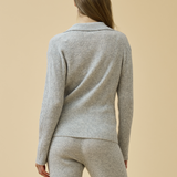 Merino Cashmere Lounge Sweater in Dove Grey
