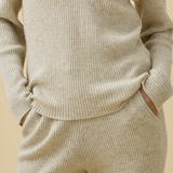 Merino Cashmere Lounge Pants in Champagne