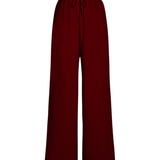 Merino Cashmere Lounge Pants in Crimson