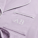Luxe Stretch Cotton Short Set in Lavender