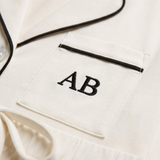Luxe Stretch Cotton Short Set in Pearl
