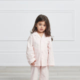 Premium Cotton Kids Pajama Set in Pink Peony