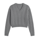 Merino Cashmere Lounge Sweater in Charcoal Grey
