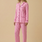 Rethink Breast Cancer x KIP Luxe Stretch Cotton Pajama Set
