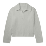 Merino Cashmere Lounge Sweater in Dove Grey