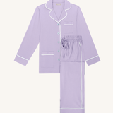 Luxe Stretch Cotton Pajama Set in Lavender