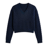 Merino Cashmere Lounge Sweater in Midnight Blue