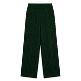 Merino Cashmere Lounge Pants in Pine Green