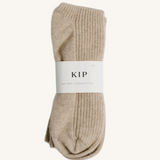 Merino Cashmere Sleep Socks in Champagne