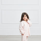 Premium Cotton Kids Pajama Set in Pink Peony