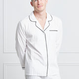 Men's Premium Cotton Pajama Set in Monochrome