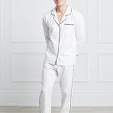 Men's Premium Cotton Pajama Set in Monochrome