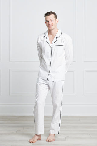 Luxe Stretch Cotton Pajama Set in Lavender