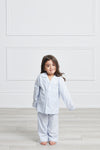 Premium Cotton Pajama Set in Mist Blue
