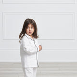 Premium Cotton Kids Pajama Set in Monochrome
