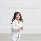Premium Cotton Kids Pajama Set in Monochrome