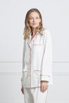 Premium Cotton Pajama Set in Dove Grey