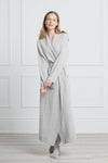 Pure Cashmere Long Robe in Lavender