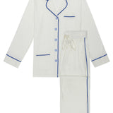 Luxe Stretch Cotton Pajama Set in Seaside