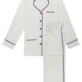 Luxe Stretch Cotton Pajama Set in Orchid