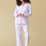 Luxe Stretch Cotton Pajama Set in Soft Rose