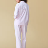 Luxe Stretch Cotton Pajama Set in Soft Rose