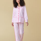 Rethink Breast Cancer x KIP Luxe Stretch Cotton Pajama Set
