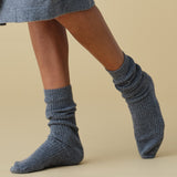 Merino Cashmere Sleep Socks in Charcoal Grey