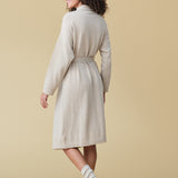 Pure Cashmere Long Robe in Champagne
