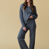 Merino Cashmere Lounge Pants in Charcoal Grey