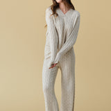 Merino Cashmere Lounge Pants in Champagne