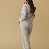 Merino Cashmere Lounge Pants in Champagne