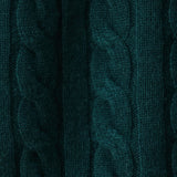 Merino Cashmere Lounge Sweater in Pine Green