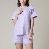 Premium Cotton Short Set in Lavender