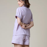 Premium Cotton Short Set in Lavender