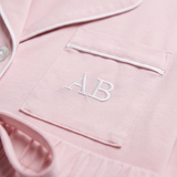 Luxe Stretch Cotton Short Set in Pink Peony